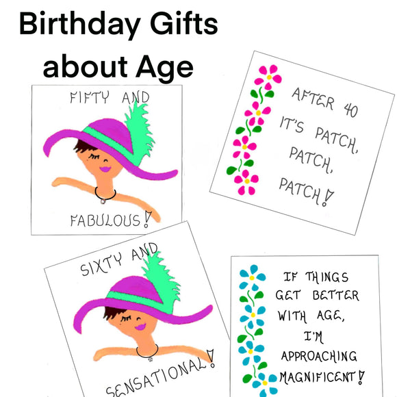 /age Fifty gift magnet, turning 50 years old