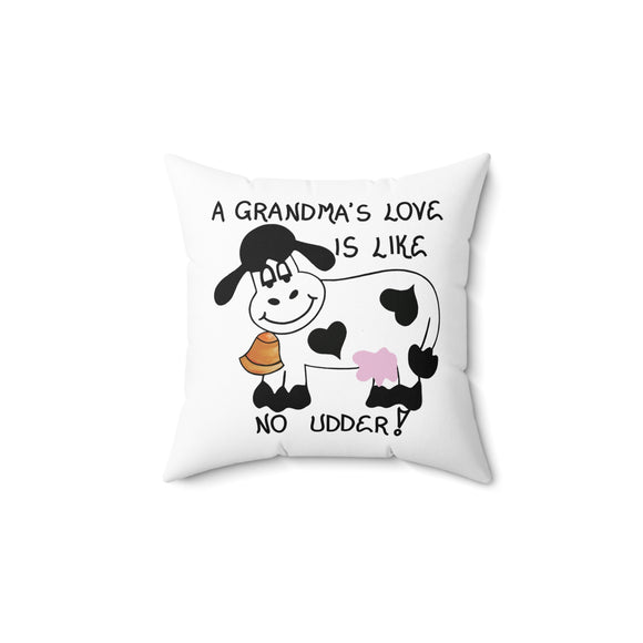 Gift for Grandma - Quote about Grandmothers - Spun Polyester Square Pillow