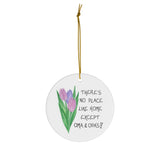 Quote about Oma and Opa - Gift Ornament - Circle Shape - Ceramic