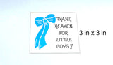 Baby Boy Refrigerator Magnet Quote - Infants, Babies, Blue Bow Design