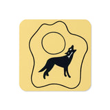 Southwest Coyote Symbol - Cork-back coaster - Quantity 1
