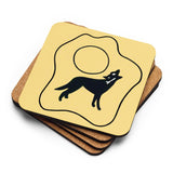 Southwest Coyote Symbol - Cork-back coaster - Quantity 1