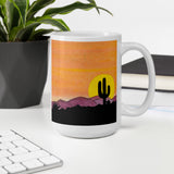Southwest Sunset - White glossy mug