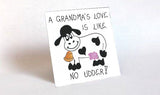 Grandma Magnet - Grandmother Quote, humorous saying, love, cow, bell