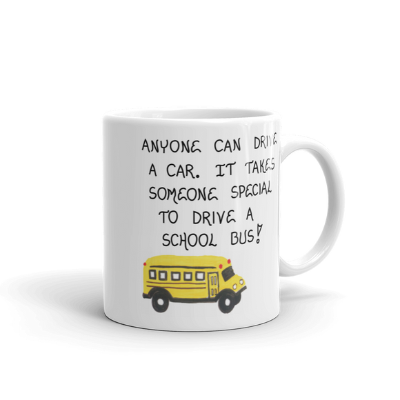 bus driver gift quote mug.  Thank you to your child's bus driver.