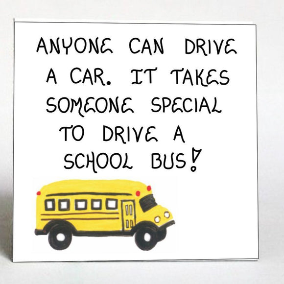 gift for bus driver, refrigerator magnet, holiday gift