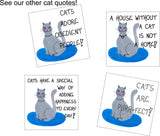 Assortment of Cat Quote Magnets