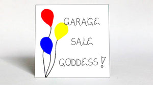 Garage Sale Magnet Quote - Yard Sale Enthusiasts, second hand, tag, treasure hunting,