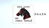 Quote about Horse Lovers -Handcrafted Magnet