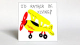 Quote about Pilots - Flying planes, aviator saying. Loves airplanes.  Yellow plane