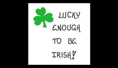 irish magnet - Humorous Quote, proud heritage saying, luck
