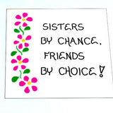 quote about sisters, gift, friend, magnet