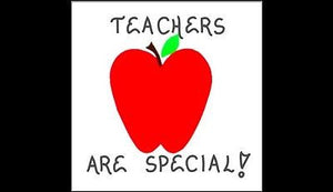 Teacher Magnet Quote, teaching, red apple design