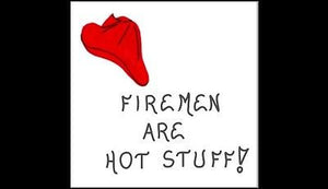 Humorous firefighter quote about Firemen Firefighter Gift Magnet - Red firehat