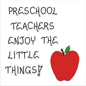 Preschool Teacher, Quote, Magnet, Pre-K, nursery school educators, red apple