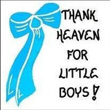 Baby Boy Refrigerator Magnet Quote - infants, babies, blue bow design