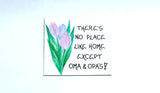 Fridge Magnet - Oma Opa Grandparents quote, grandma, grandpa, pastel tulips, green leaves