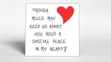 Refrigerator Magnet with Quote about distant friend