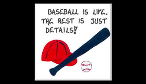 quote about baseball - refrigerator magnet