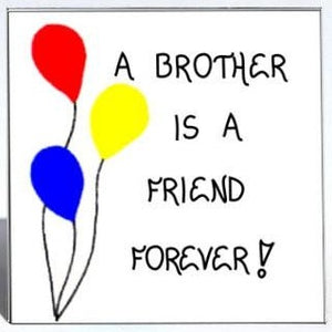 Quote about brother, sibling, magnet
