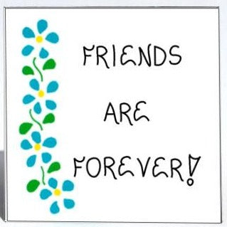 quote about friends - refrigerator magnet